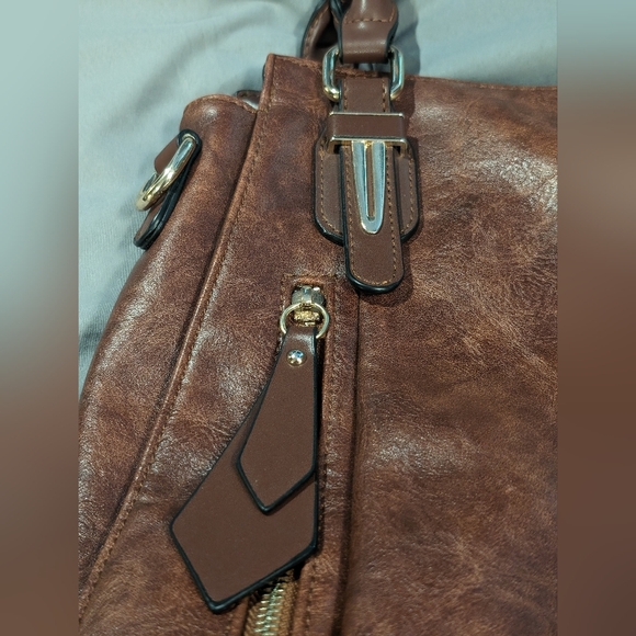 Unbranded Large Slouchy Vegan Leather Shoulder Bag with Lots of Storage - Picture 6 of 11